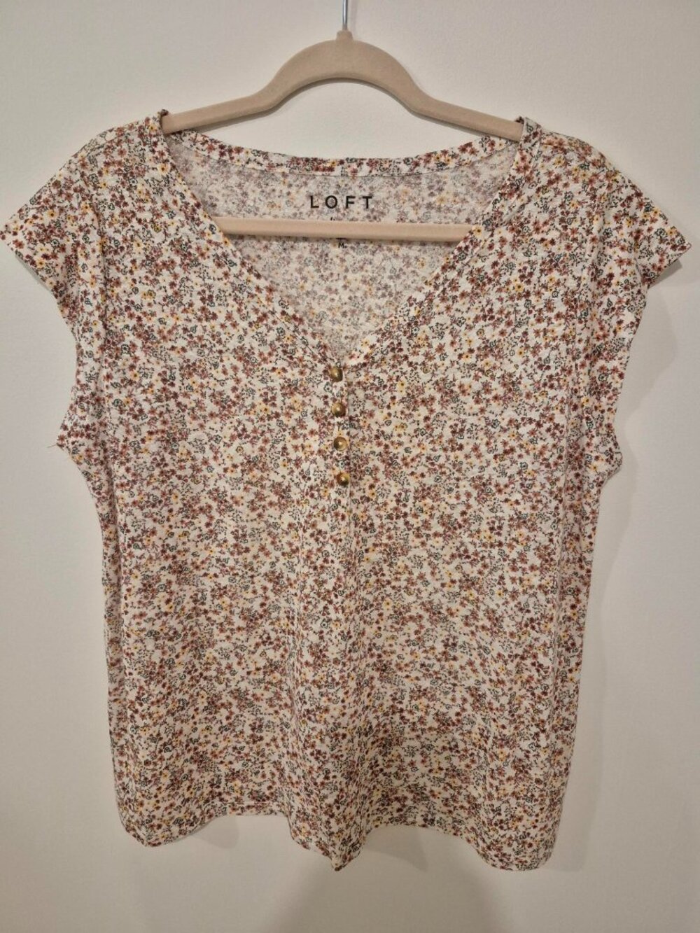 LOFT Linen Tee - M